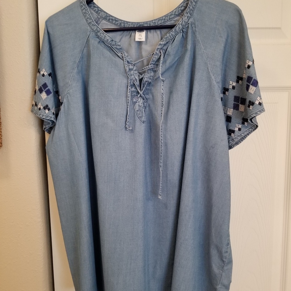 Old Navy short sleeve denim top